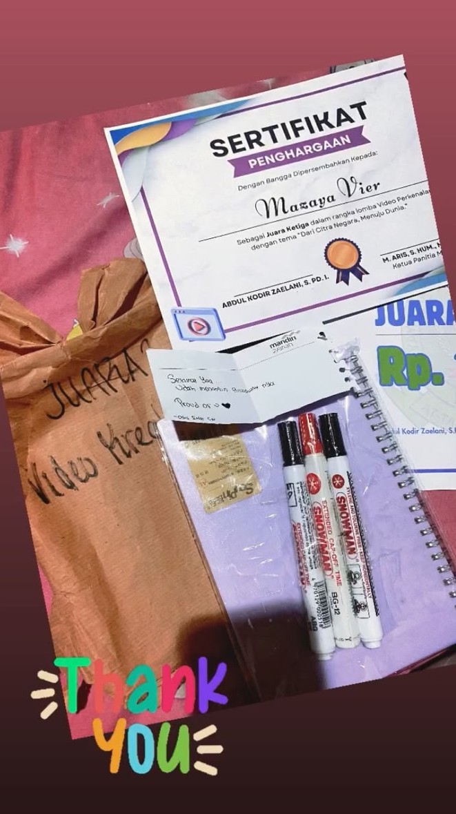 Sertifikat Penghargaan Kegiatan